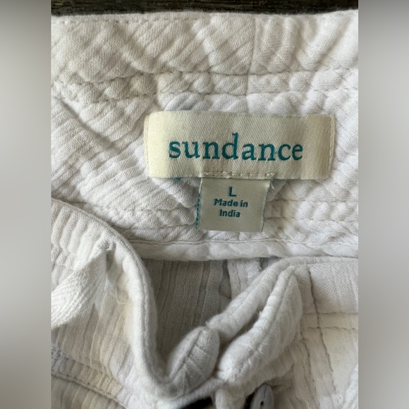 SUNDANCE button up cotton shorts - Picture 3 of 8